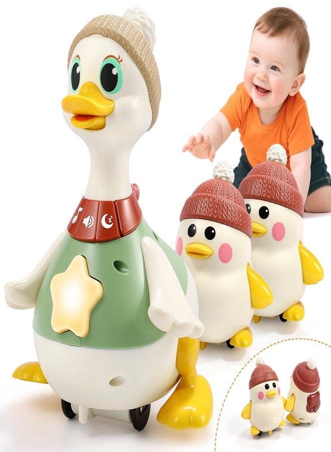 LUDILO Infant Baby Toys 6-12 Months: Musical Crawling Duck Toy Must Have 6 7 8 9 10 12 18 Month Old Baby Toy 6-12-18 Month Newborn Tummy Time Toys for 1 Year Old Boy Girl Gifts Stocking Stuffers - Image 1
