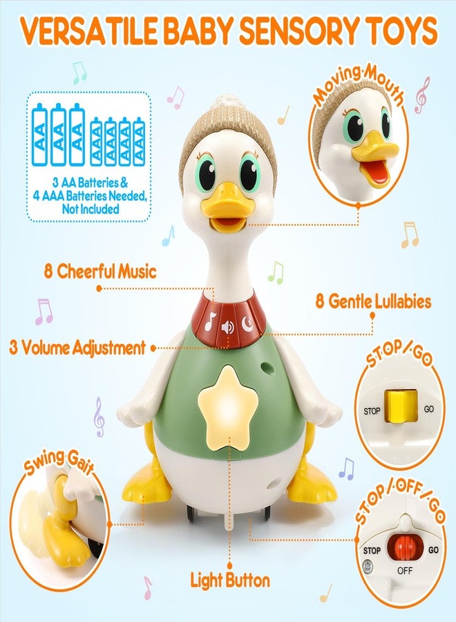 LUDILO Infant Baby Toys 6-12 Months: Musical Crawling Duck Toy Must Have 6 7 8 9 10 12 18 Month Old Baby Toy 6-12-18 Month Newborn Tummy Time Toys for 1 Year Old Boy Girl Gifts Stocking Stuffers - Image 4