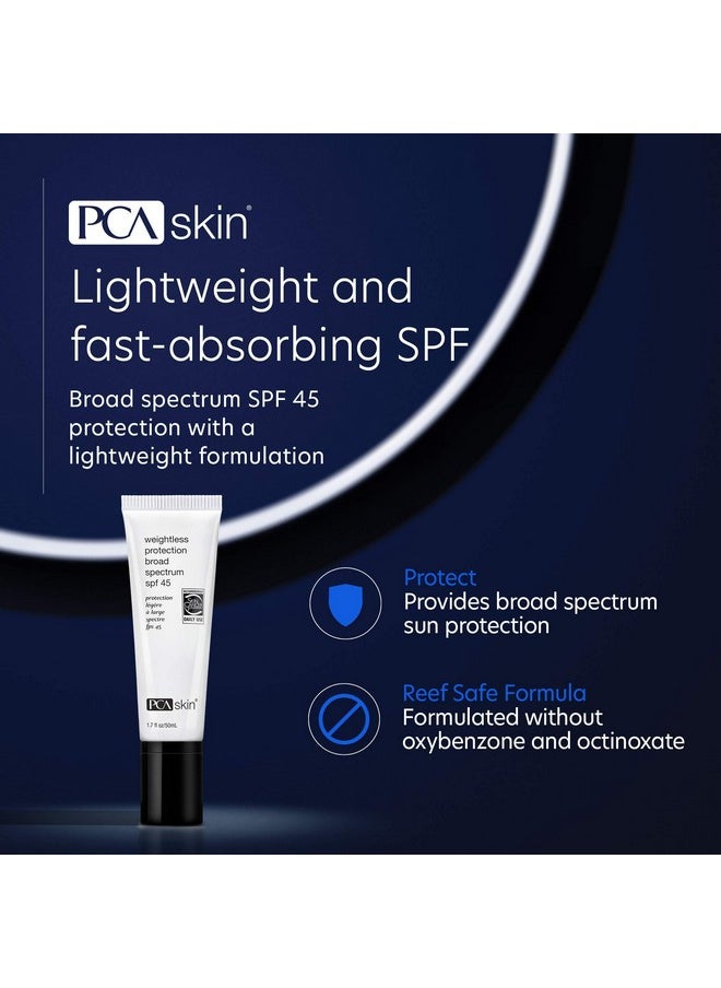 PCA SKIN PCA SKIN Weightless Protection Broad Spectrum SPF 45 - Oil-Free Hydrating Face Sunscreen with 8.4% Zinc Oxide for Acne-Prone Skin & All Skin Types (1.7 fl oz)  - Image 2