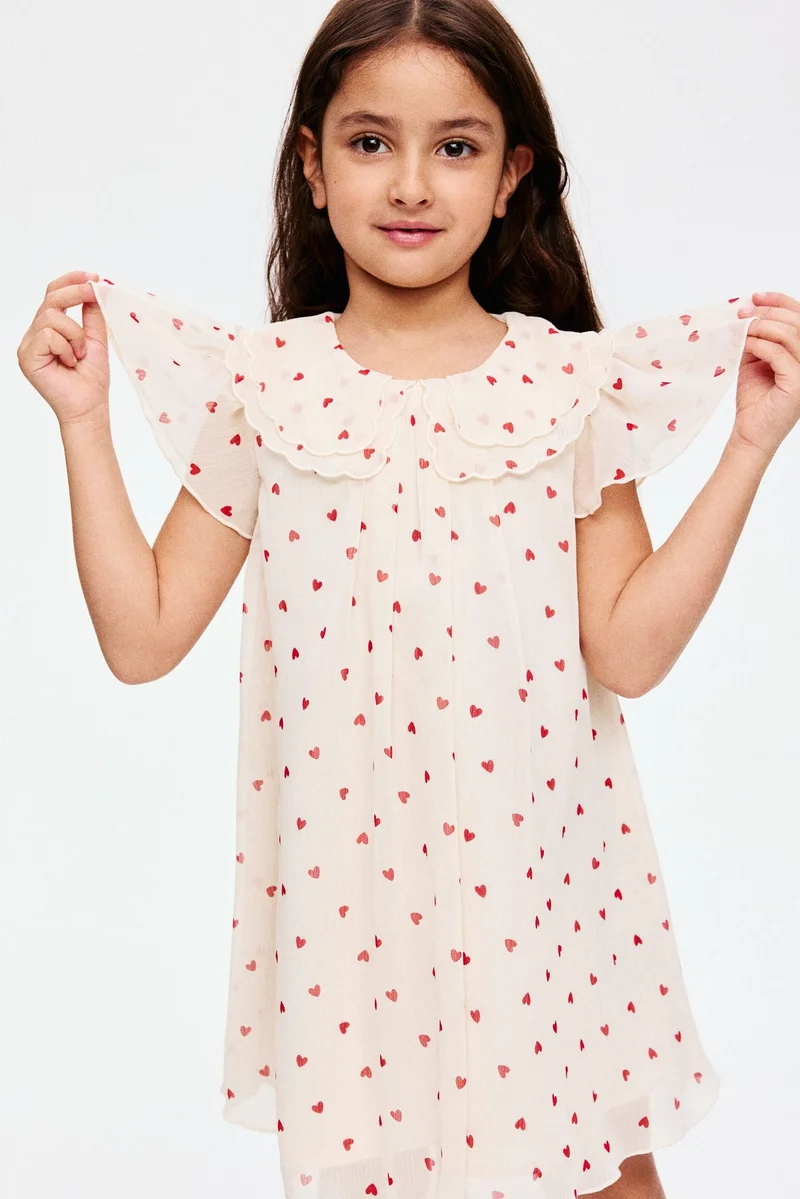 اتش اند ام فستان من الشيفون