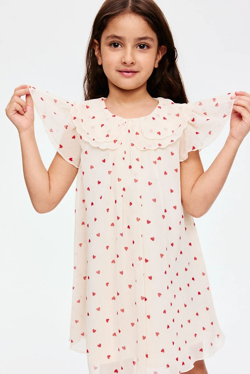 اتش اند ام فستان من الشيفون