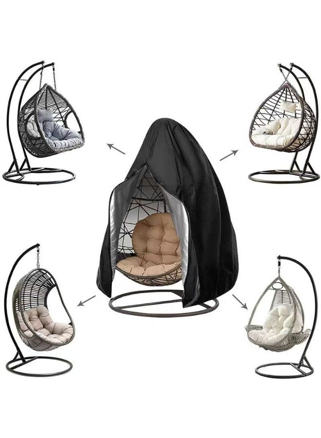 73Hours Hanging Chair Cover for Indoor  Outdoor Swing Egg Chair – Waterproof, Dustproof, Sunshade Protective Cover for Balcony and Patio - Image 4