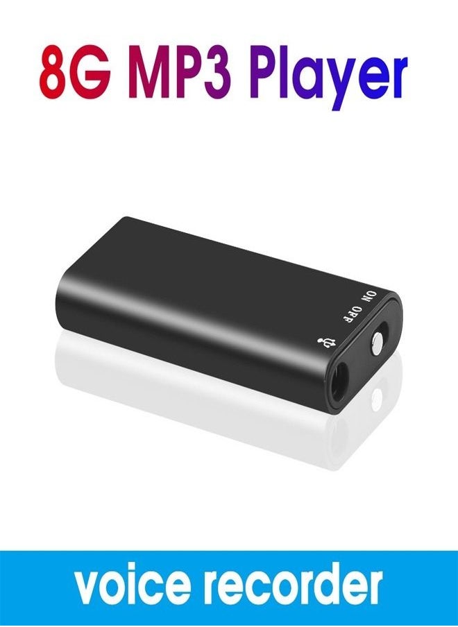 fashionhome - Mini Voice Recorder 4K Voice Activated Portable Hidden Audio Recording Device with Long Battery Backup Inbuilt 8GB Memory for Lectures Meetings Home Office - Image 1