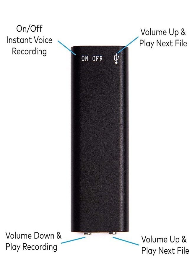 fashionhome - Mini Voice Recorder 4K Voice Activated Portable Hidden Audio Recording Device with Long Battery Backup Inbuilt 8GB Memory for Lectures Meetings Home Office - Image 1