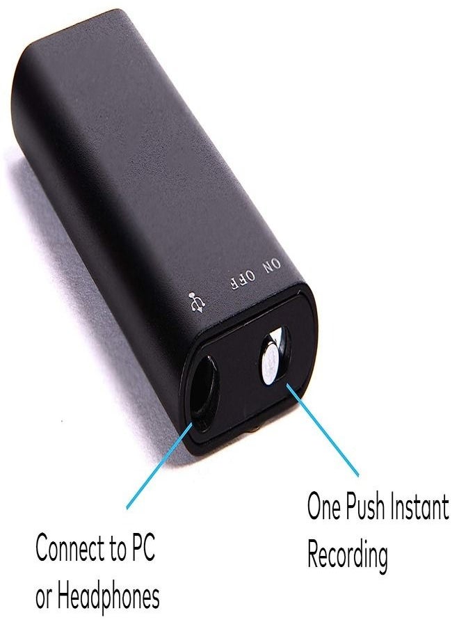 fashionhome - Mini Voice Recorder 4K Voice Activated Portable Hidden Audio Recording Device with Long Battery Backup Inbuilt 8GB Memory for Lectures Meetings Home Office - Image 1