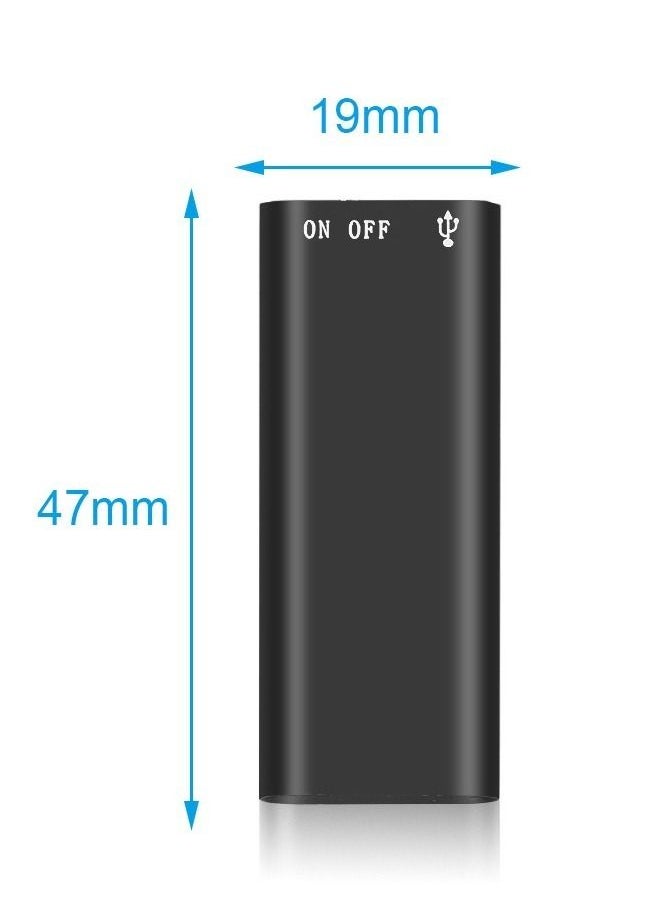 fashionhome - Mini Voice Recorder 4K Voice Activated Portable Hidden Audio Recording Device with Long Battery Backup Inbuilt 8GB Memory for Lectures Meetings Home Office - Image 1