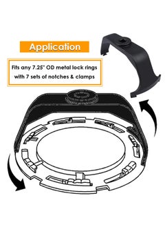 Excefore 6599 Fuel Tank Lock Ring Tool Fuel Pump Senders Removal Install Tools for Chrsyler Dodge Ford GM Nissan Hyundai Sante Fe Jeep Wrangler  - Image 5