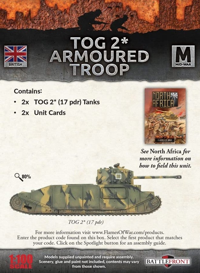 Flames of War: British TOG 2* Armoured Troop (Mid-War) - Image 2
