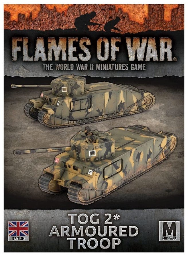 Flames of War: British TOG 2* Armoured Troop (Mid-War) - Image 1