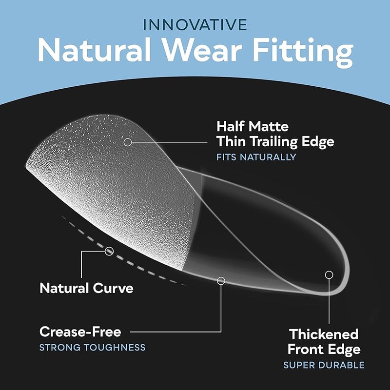 SUNUV Medium Almond Nail Tips 600 PCS Pre-shaped Full Cover Fake Nails Acrylic Press On Nails for Salon and DIY at Home - Image 2