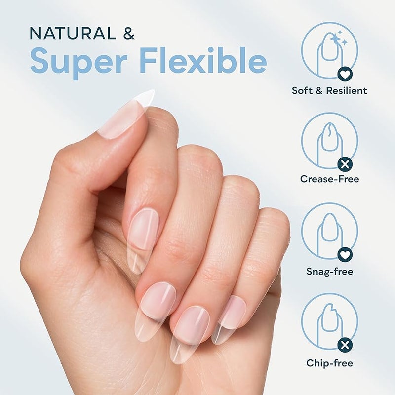 SUNUV Medium Almond Nail Tips 600 PCS Pre-shaped Full Cover Fake Nails Acrylic Press On Nails for Salon and DIY at Home - Image 3