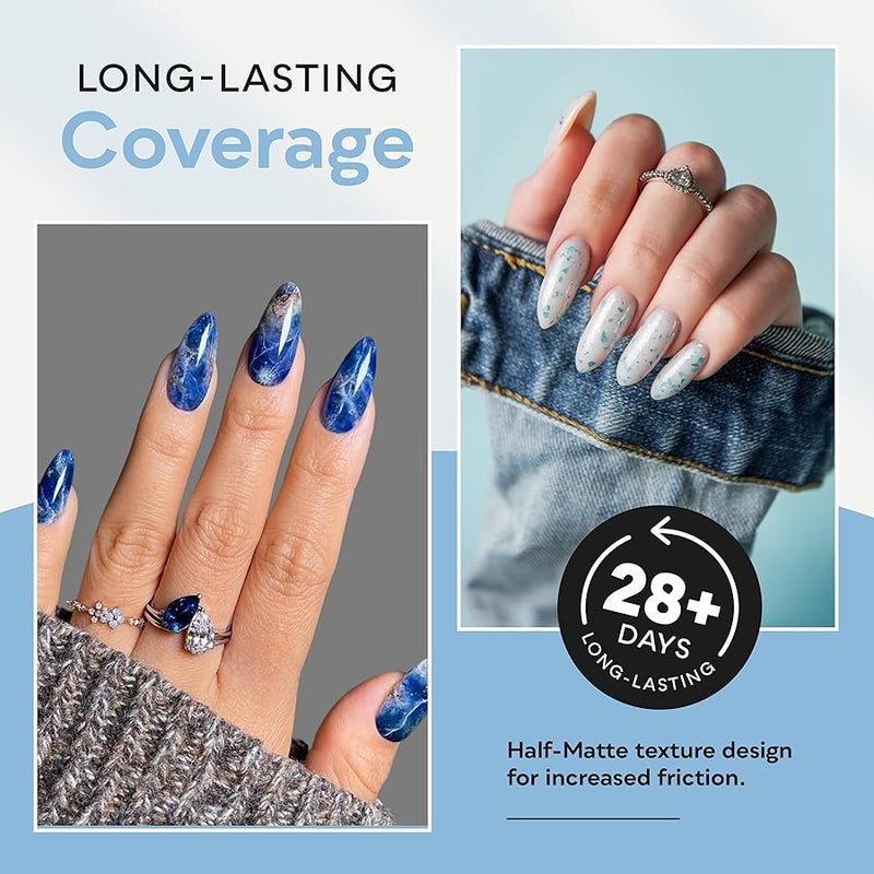 SUNUV Medium Almond Nail Tips 600 PCS Pre-shaped Full Cover Fake Nails Acrylic Press On Nails for Salon and DIY at Home - Image 5