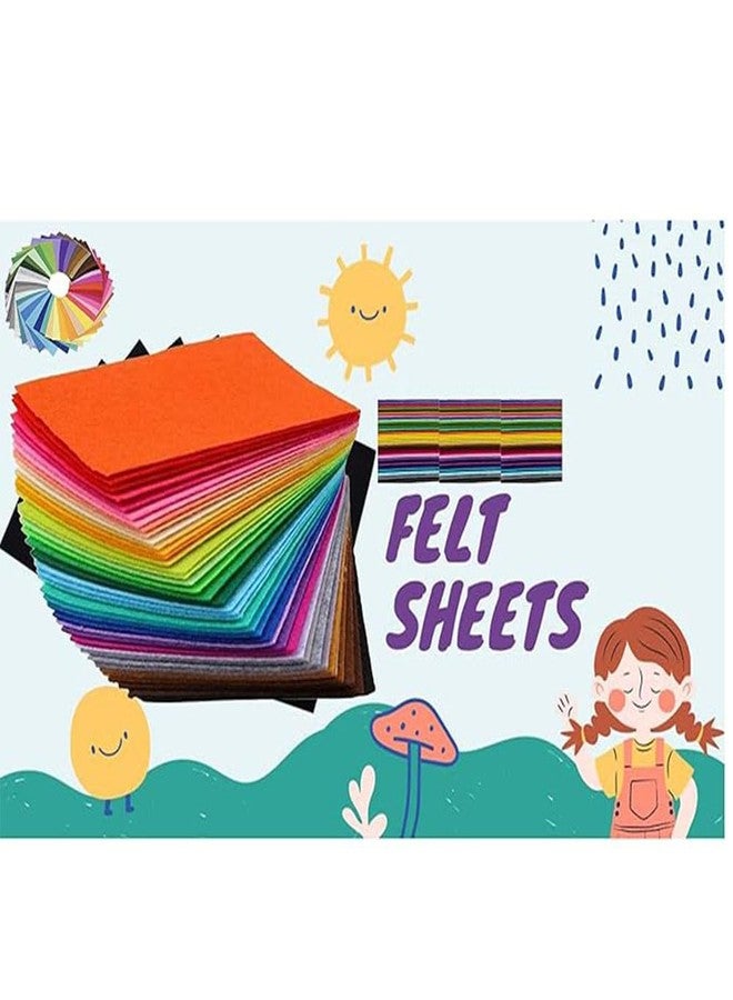CANVASS Pack of 10 Bright A4 Size Multicolored Stiff Felt Sheet 21x31 cm 8x12 Inches (A4 Size, Red Blue Green) - Image 5