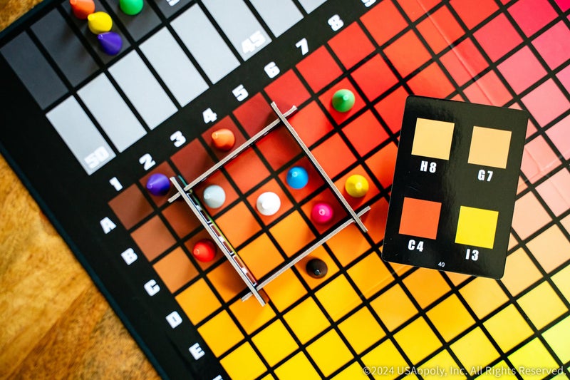 USAopoly HUES and CUES - Vibrant Color Guessing Board Game for 3-10 Players Ages 8+, Connect Clues and Guess from 480 Color Squares - Image 4