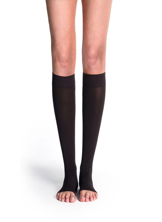 SIGVARIS SOFT OPAQUE 840 Open Toe Calf Compression Socks 20-30mmHg - Image 2