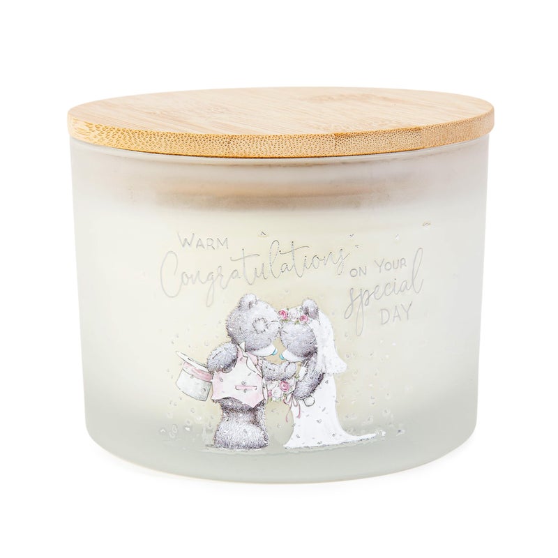 Me to You Tatty Teddy 3Wick Congratulations Candle  Official Wedding Collection White