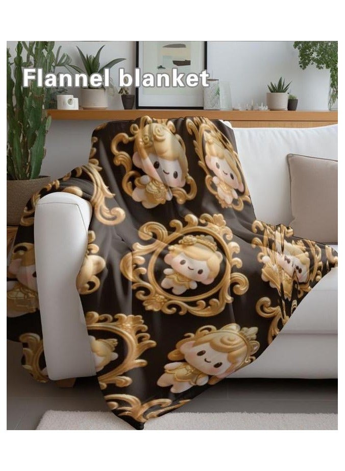 general Flannel thin blanket (warm and comfortable, suitable for sleep, gaming, dust removal and sandproof) 150cm*200cm - 890 - Image 1