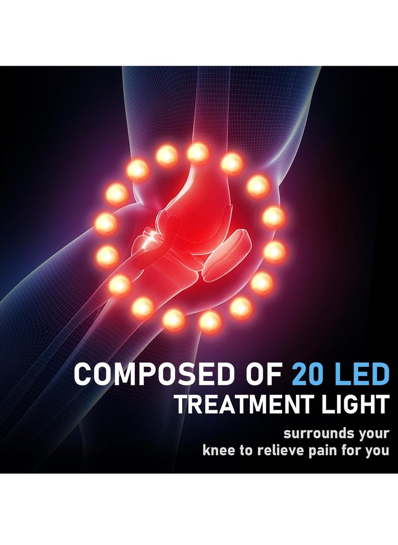 TIGER - 4-in-1 Cordless Knee Massager with Heat, Vibration, Red Light Therapy & 3D Compression – Rechargeable Portable Knee Massage Device for Pain Relief, Arthritis, Joint Stiffness – Ideal for Men & Women – Great Gift for Family & Friends - Image 1