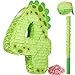 Poen 16 Inch Dinosaur Piata Number 1 2 3 4 5 6 7 8 9 for Kids Birthday Party Cute Dino Piata with Blindfold Stick and Confetti for Boys Girls Dinosaur Birthday Animal Theme Baby Shower Decor4 - Image 2