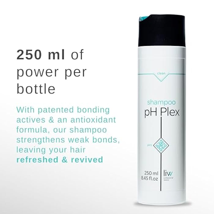 LIW pH Plex Clean Shampoo - Bond Building, Salon Quality, Immediately Visible Results - Ultra-Rich, Malic Acid Infused Daily Shampoo to Repair Damaged Hair - Cruelty Free & Vegan - 250 ml - Image 4