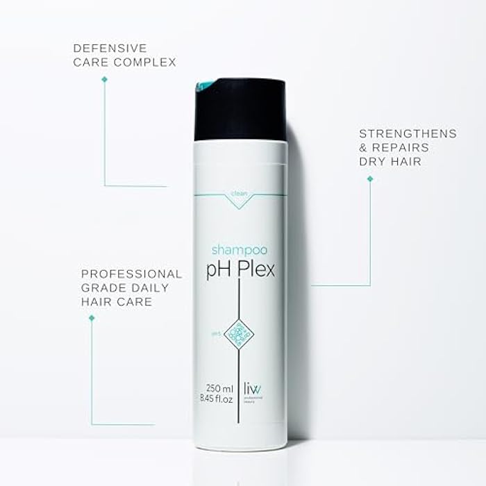 LIW pH Plex Clean Shampoo - Bond Building, Salon Quality, Immediately Visible Results - Ultra-Rich, Malic Acid Infused Daily Shampoo to Repair Damaged Hair - Cruelty Free & Vegan - 250 ml - Image 2