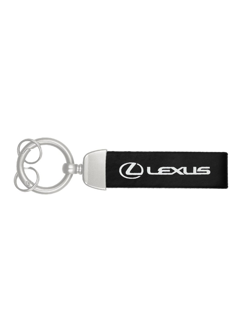 ليكساس سلسلة مفاتيح LEXUS بحزام جلدي، سلسلة مفاتيح سيارة بلمسة نهائية معدنية  - Image 2