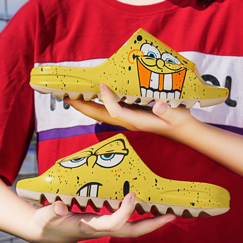 Fujian Manufacturers 2022 Summer Kanye Coconut Slippers Lovers Shoes Outdoor Wear Thick Bottom Tide Brand Vietnamese Beach Shoes Cool - Image 2