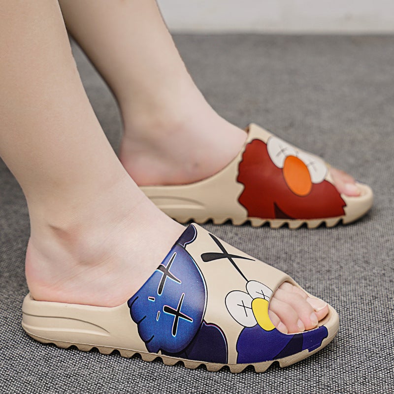 Fujian Manufacturers 2022 Summer Kanye Coconut Slippers Lovers Shoes Outdoor Wear Thick Bottom Tide Brand Vietnamese Beach Shoes Cool - Image 4
