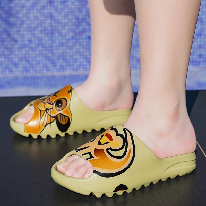 Fujian Manufacturers 2022 Summer Kanye Coconut Slippers Lovers Shoes Outdoor Wear Thick Bottom Tide Brand Vietnamese Beach Shoes Cool - Image 3
