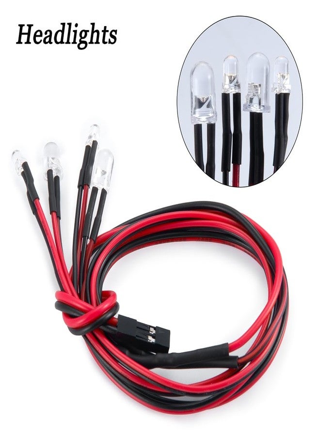 MOHERO RC Car LED Light Kit Headlights Taillight Set for Drag Slash C10 1/10 Scale Fast High Speed Remote Control Car - Image 2