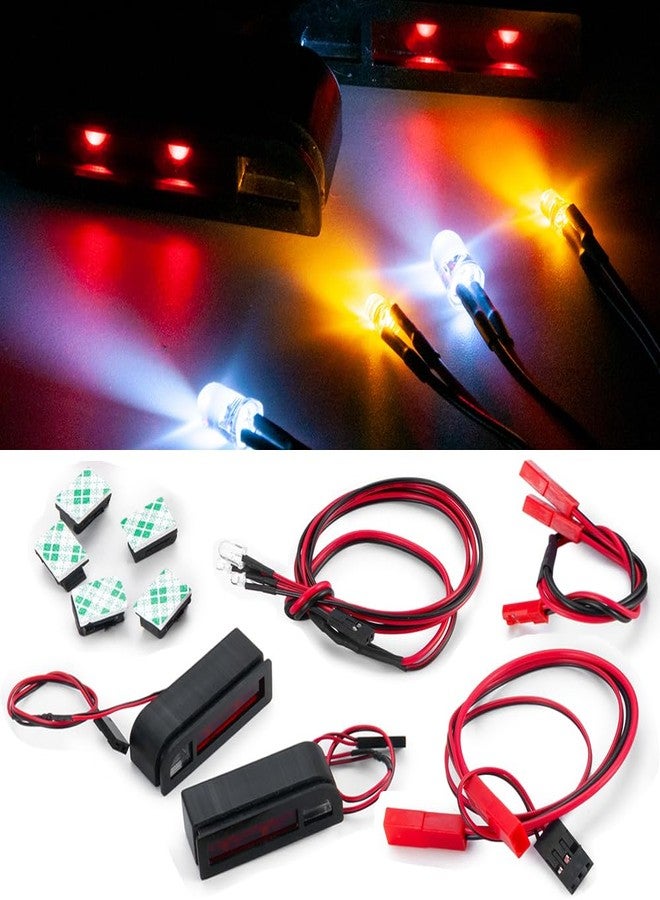 MOHERO RC Car LED Light Kit Headlights Taillight Set for Drag Slash C10 1/10 Scale Fast High Speed Remote Control Car - Image 1