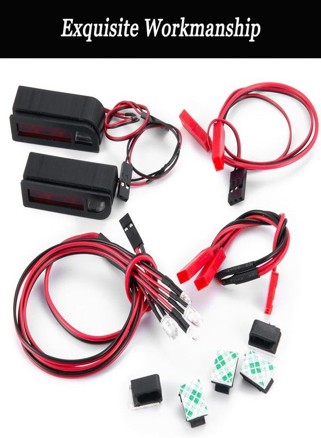 MOHERO RC Car LED Light Kit Headlights Taillight Set for Drag Slash C10 1/10 Scale Fast High Speed Remote Control Car - Image 5