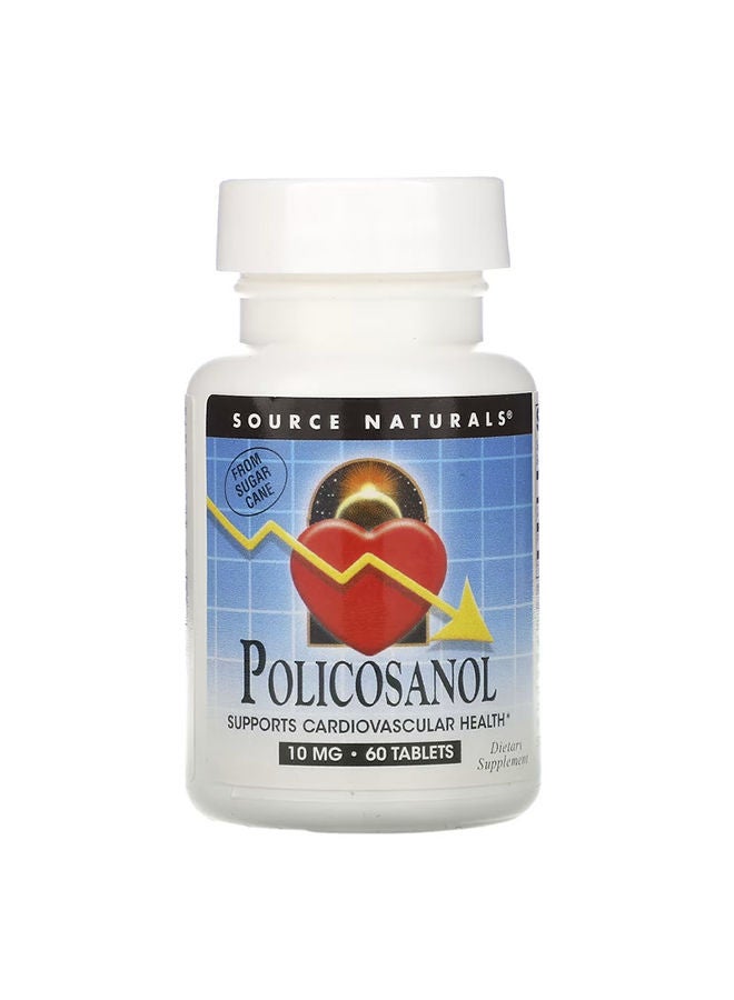 Source Naturals Policosanol, 10 mg, 60 Tablets