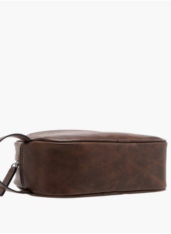 LBL by Shoexpress Men's Textured Pouch with Zip Closure and Side Handle  - Image 5