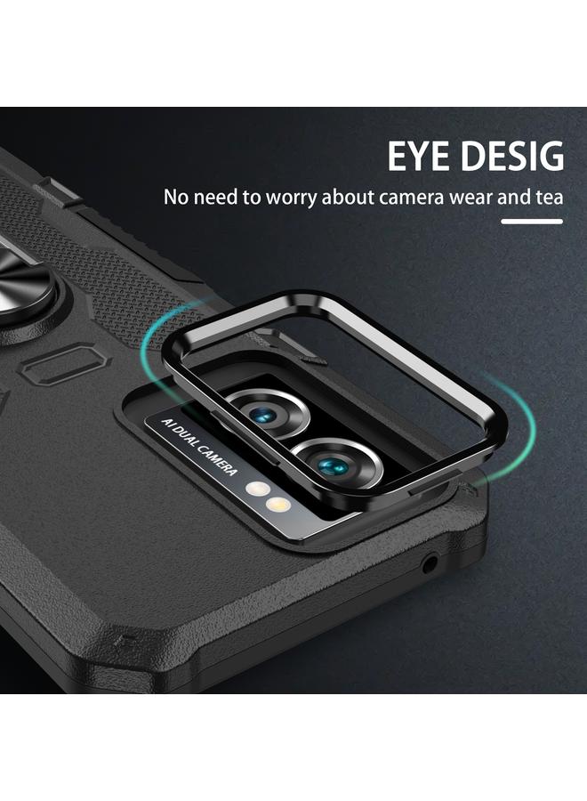 S-TOP Case For OPPO A57 5G Ring Holder Armor Hybrid Phone Case - Image 4