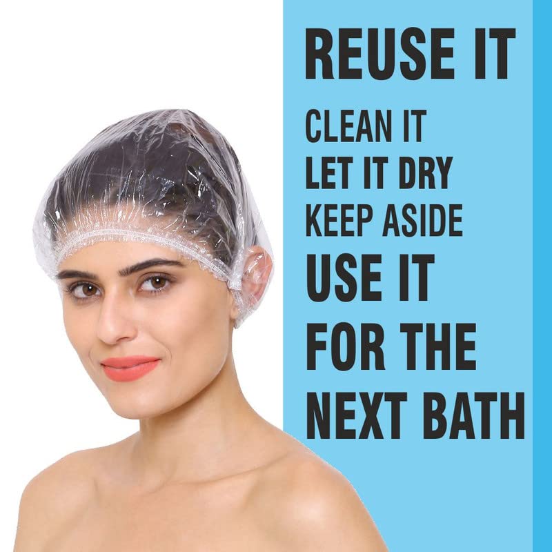 Old Tree Shower Cap (Pack Of 100) - Reusable Waterproof Bath Cap for Women and Men - Shower Cap for Hotel, Spa, Salon & Bathroom - Image 2