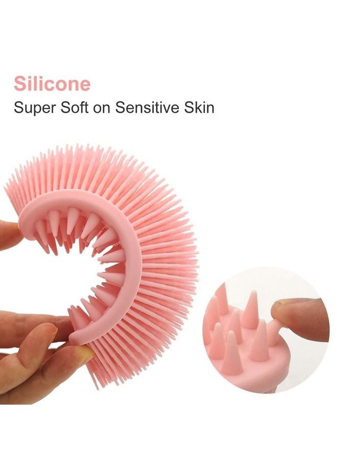 BELLSBERRY - Upgraded 2 in 1 Bath and Shampoo Brush Silicone Body Scrubber Exfoliating Easy to Clean Scalp - Image 1