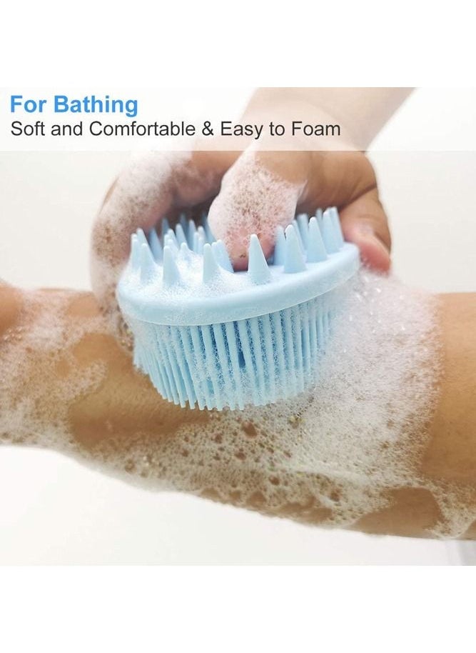 BELLSBERRY - Upgraded 2 in 1 Bath and Shampoo Brush Silicone Body Scrubber Exfoliating Easy to Clean Scalp - Image 1