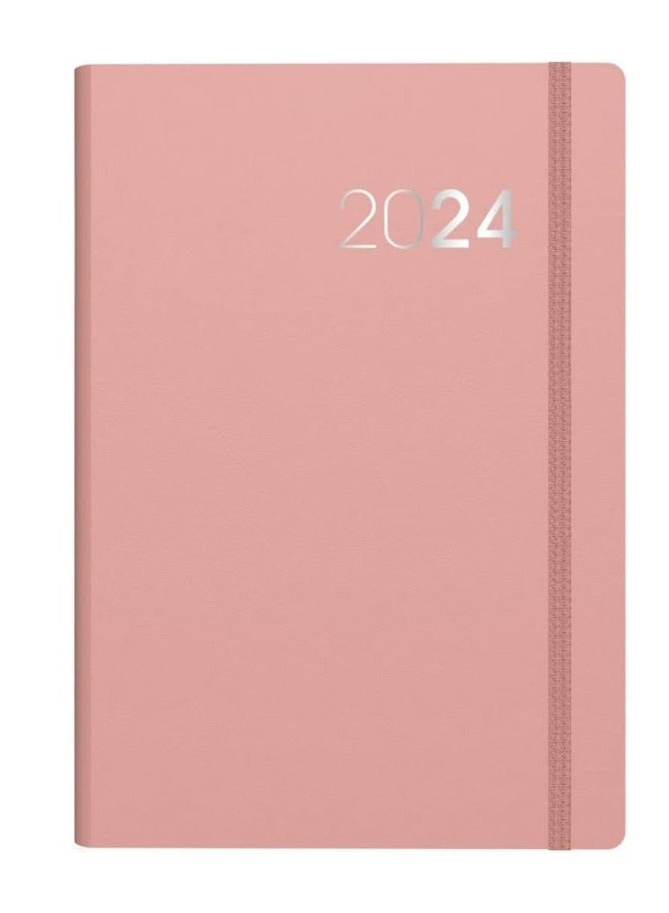 Collins Collins Legacy 2024 Diary A5 Week To View Diary - Business Planner and Organiser - January to December 2024 Diary - Weekly - Pink - CL53.50-24  - Image 2