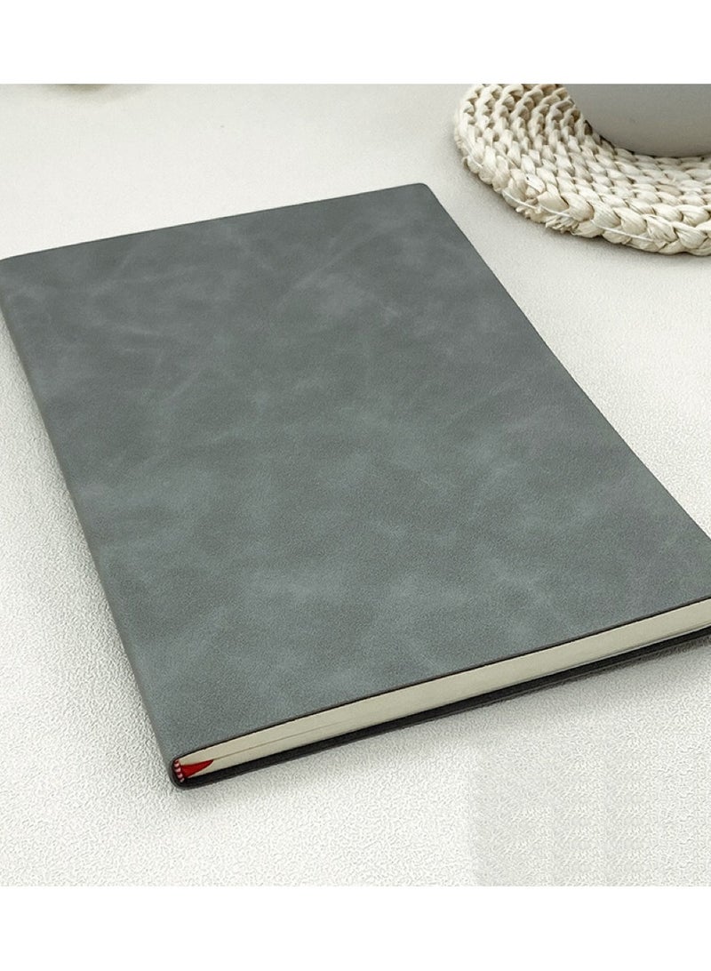 Notebook Hardcover 3 Pieces Classic Wired Notebook A5 Diary Notebook Diary Writing Pad Notebook 3 Pack Notepad Small notebook set notebook, writing board and diary, single line 100 sheets/200 pages. (Black, Brown, Gray) - Image 4