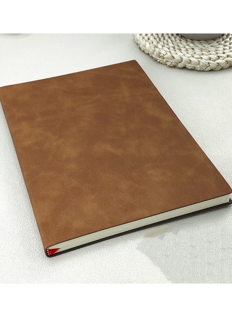 Notebook Hardcover 3 Pieces Classic Wired Notebook A5 Diary Notebook Diary Writing Pad Notebook 3 Pack Notepad Small notebook set notebook, writing board and diary, single line 100 sheets/200 pages. (Black, Brown, Gray) - Image 2