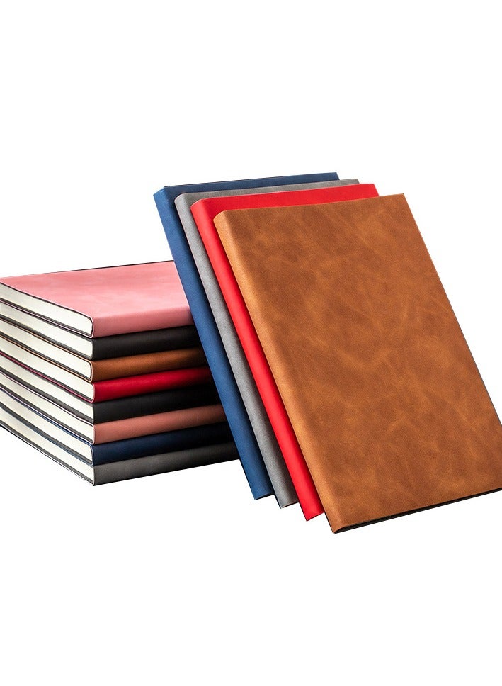 Notebook Hardcover 3 Pieces Classic Wired Notebook A5 Diary Notebook Diary Writing Pad Notebook 3 Pack Notepad Small notebook set notebook, writing board and diary, single line 100 sheets/200 pages. (Black, Brown, Gray) - Image 5