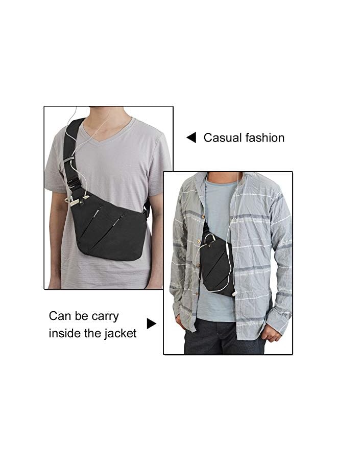 OSOCE Bag Chest Backpack Casual Daypack Blue Shoulder Crossbody - Image 4
