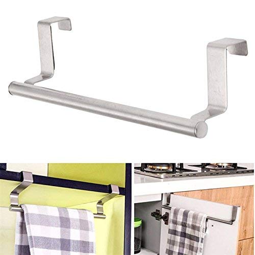 Golden Bird Golden Bird Internatonal Stainless Steel Towel Bar Holder Over The Kitchen Space Saver Cabinet Cupboard Door Hanging Rack Storage Holders Accessories Pack 2 - Image 4