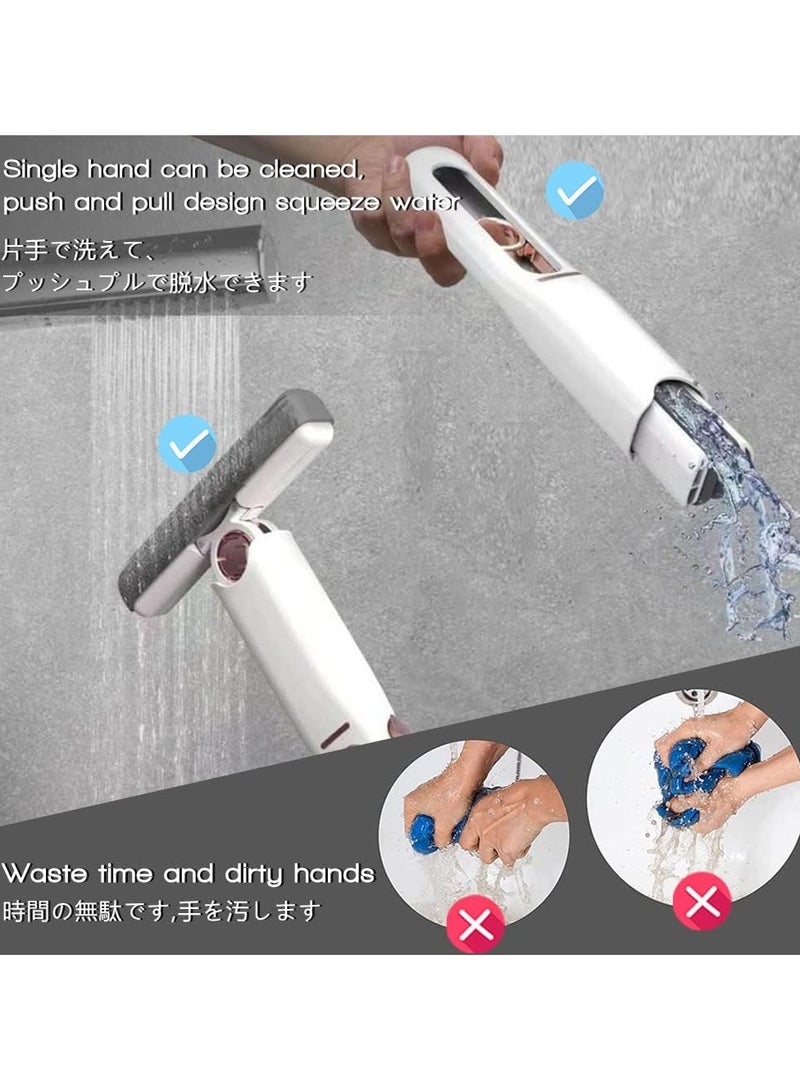 general Portable self-squeezing short mop, mini lazy wash-free strong absorbent mop, wet and dry, bathroom kitchen dishes desktop glass floor cleaning - Image 2