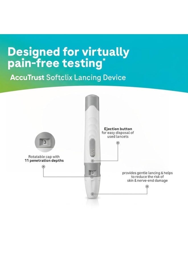 Kimaya Blood Glucose Monitor Kit with 50 Test Strips & Lancets | Diabetes Sugar Testing Machine | Fast & Accurate Digital Glucometer for Home Use - Image 3