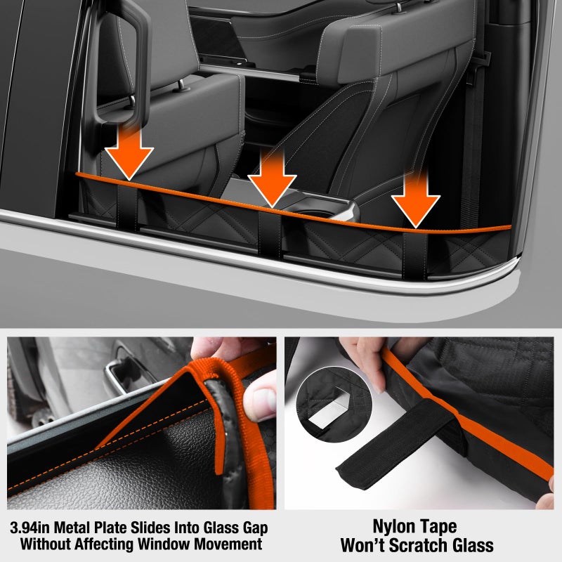Surfcabin Door Protector from Dog Scratchingâ€“ 20% Larger Designed Dog for ð“ð«ð®ðœð¤ð¬ & ð‹ðšð«ð ðž ð’ð”ð•ð¬, 2 Packs [Left + Right] Thickened Waterproof Car Door Protector - Image 2