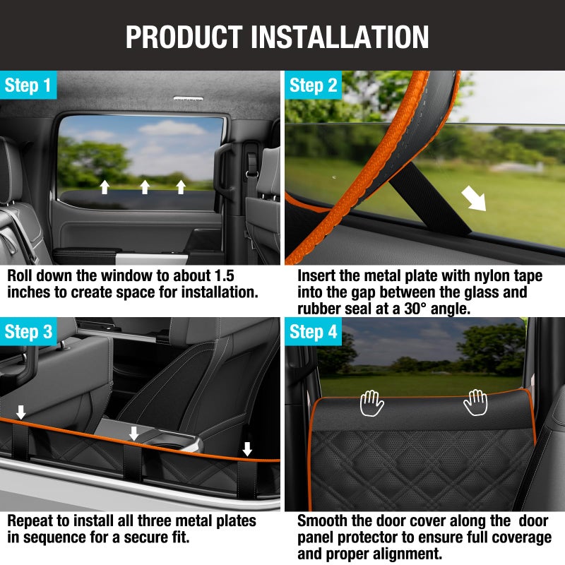Surfcabin Door Protector from Dog Scratchingâ€“ 20% Larger Designed Dog for ð“ð«ð®ðœð¤ð¬ & ð‹ðšð«ð ðž ð’ð”ð•ð¬, 2 Packs [Left + Right] Thickened Waterproof Car Door Protector - Image 5