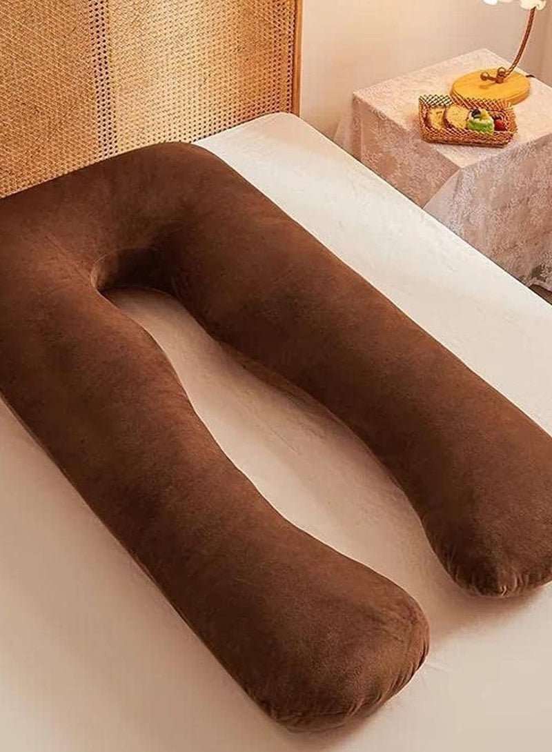 Pregnancy Pillow U-Shape Full Body Maternity Pillow velvet pillow for women's - Image 2