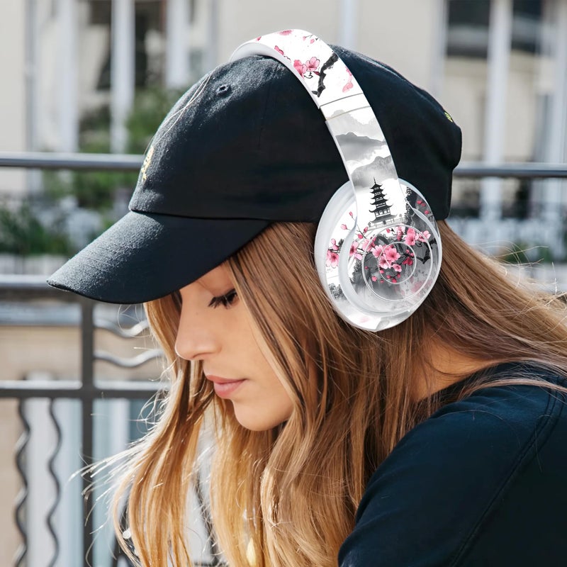 TracyArt Sticker Cover Compatible with Beats Solo 3, Cherry Blossom - Headphone Stickers - Image 3
